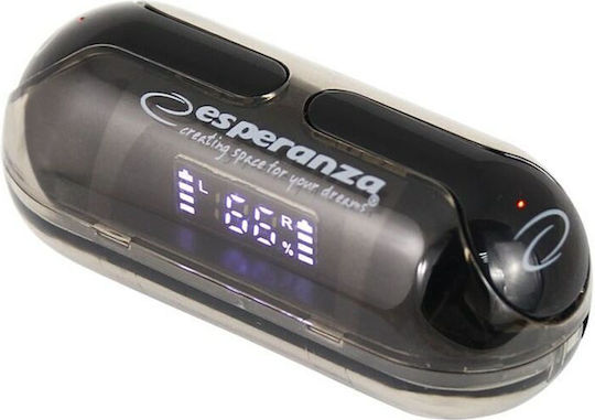 Esperanza EH239K In-ear Bluetooth Handsfree Earphones with Charging Case Black