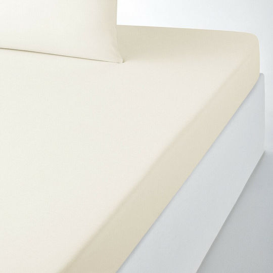 La Redoute Interieurs Σεντόνι Μονό με Λάστιχο 90x190+25εκ. Λευκό