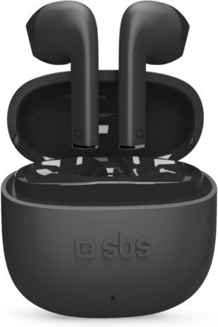 SBS One Color In-ear Bluetooth Handsfree Ακουστικά με Θήκη Φόρτισης Μαύρα