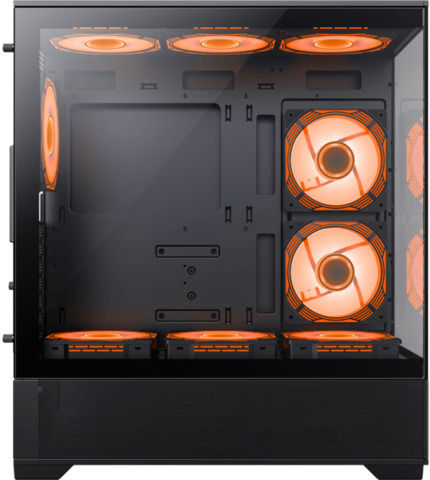 GameMax Vista AB Gaming Midi Tower Κουτί Υπολογιστή με Πλαϊνό Παράθυρο Μαύρο