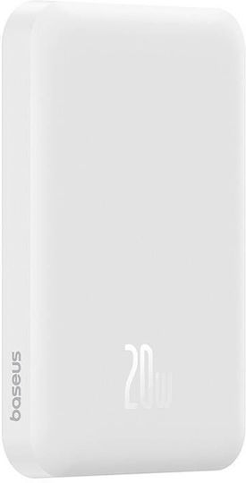 Baseus Mini Power Bank 5000mAh 20W με Θύρα USB-C Λευκό