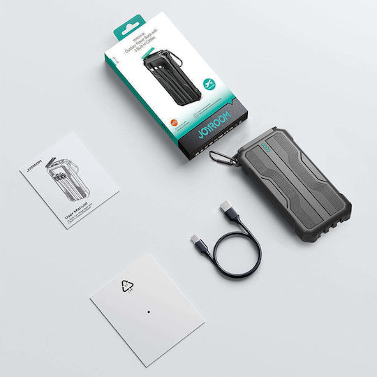 Joyroom JR-L016 Power Bank 10000mAh με Θύρα USB-A και Θύρα USB-C Μαύρο