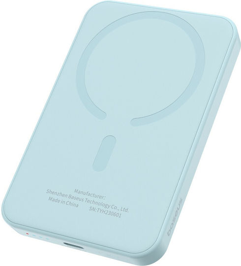 Baseus Magnetic Mini MagSafe Power Bank 5000mAh 20W με Θύρα USB-C Μπλε
