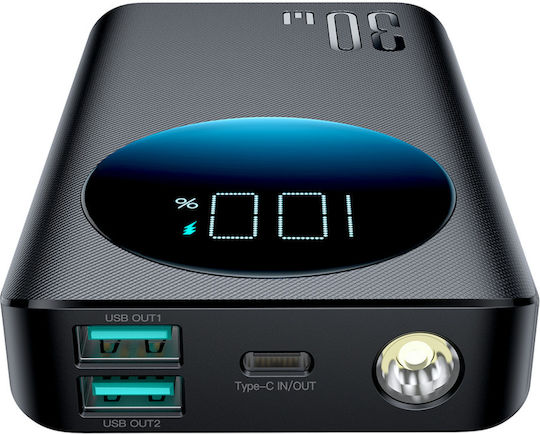 Joyroom JR-PBF01 Power Bank 10000mAh 30W Бързо зареждане 3.0 Черен