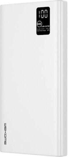 Remax RPP-292 Power Bank 20000mAh 22.5W with 3 USB-A Ports and USB-C Port Power Delivery / Quick Charge 3.0 White