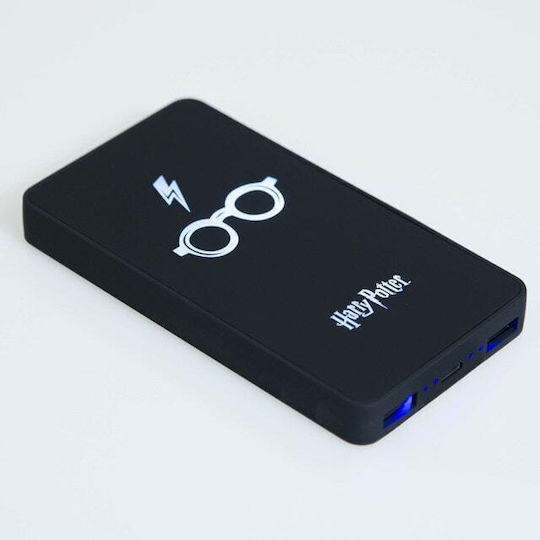 Lazerbuilt Harry Potter Power Bank 6000mAh с 2 USB-A порта Черен