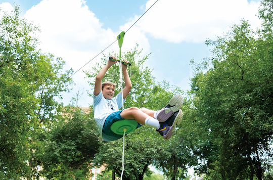 Zipline Abenteuer Seilbremse 30m