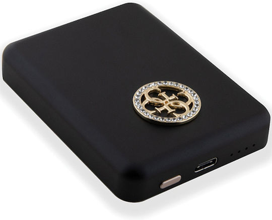 Guess Metal Logo MagSafe Power Bank 5000mAh 15W Μαύρο