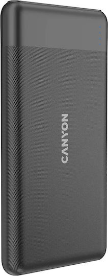 Canyon PB-109 Ηλιακό Power Bank 10000mAh 18W Power Delivery / Quick Charge Μαύρο