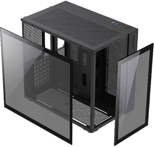 GameMax Infinity Gaming Midi Tower Κουτί Υπολογιστή με Πλαϊνό Παράθυρο Μαύρο