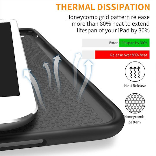 Tech-Protect Smartcase Flip Cover Μαύρη (iPad Air 2013 9,7")