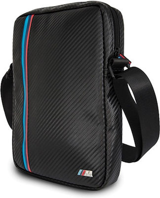 BMW Carbon Tricolor Stripe Bag Leather Black (Universal 8") BMTB8MCPBK