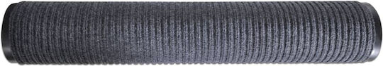 vidaXL Fußmatten Teppich mit rutschfester Unterlage Gray 60x90cm 2Stück