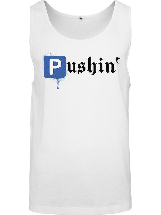 Mister Tee Pushin P Μπλούζα Λευκή Βαμβακερή