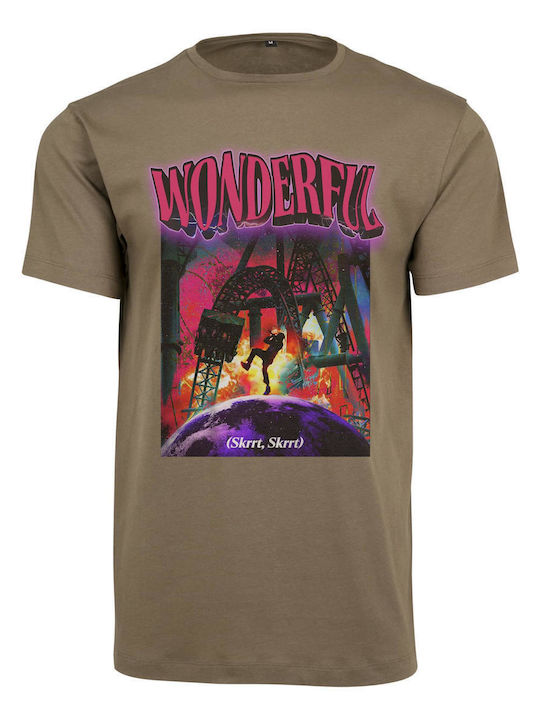 Mister Tee T-shirt με Στάμπα Χακί