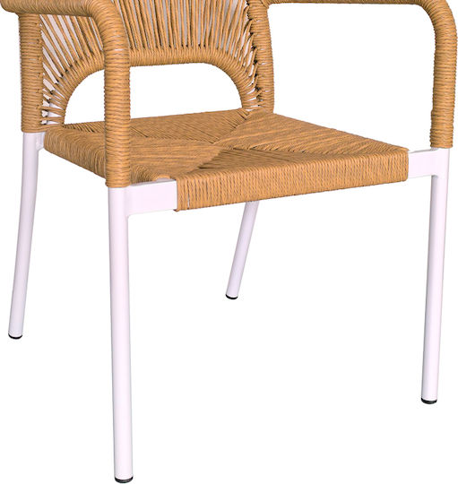 Kloton Norture 3-Teile Weißes Garten- und Outdoor-Möbelset Für kleinen Balkon
