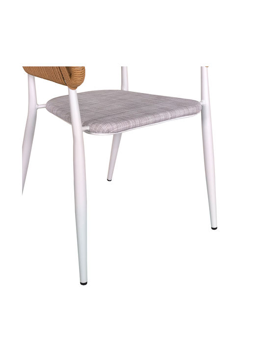Kliton Dining Room Set for Small Outdoor Spaces Raven 3 Pieces White
