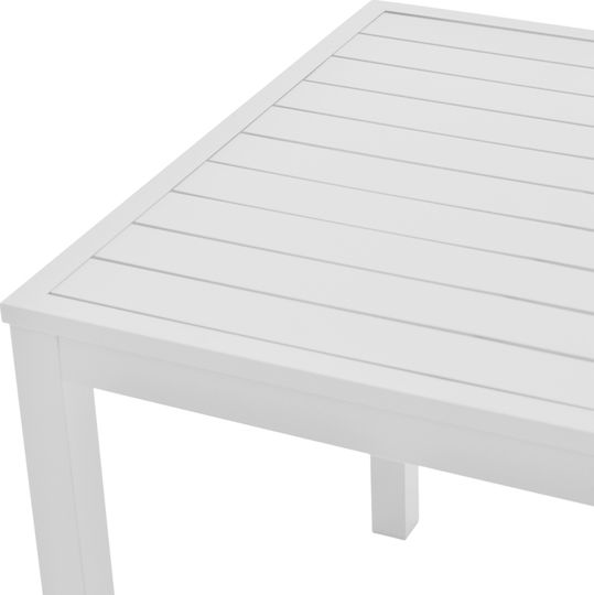 Pakketo Garten- und Outdoor-Möbelsets Typsatz Speisesaal 3 Stück Weiß