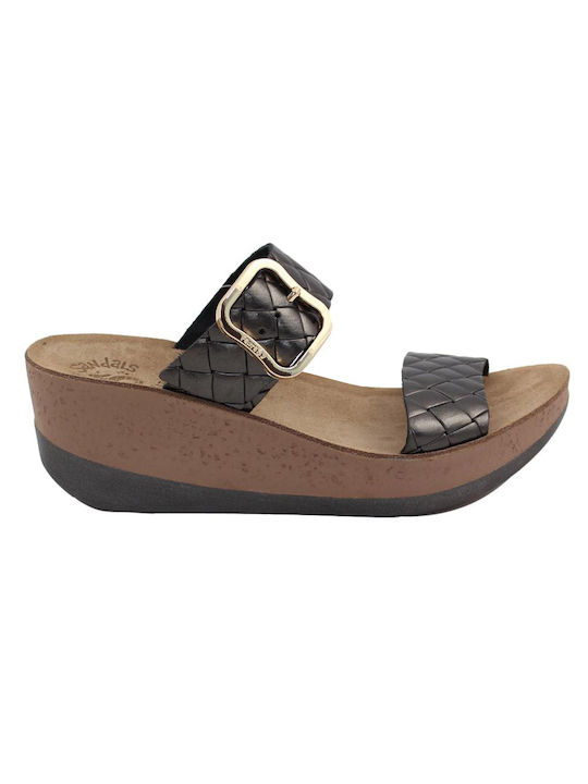 Fantasy Sandals 5002 Летни дамски платформи Сив