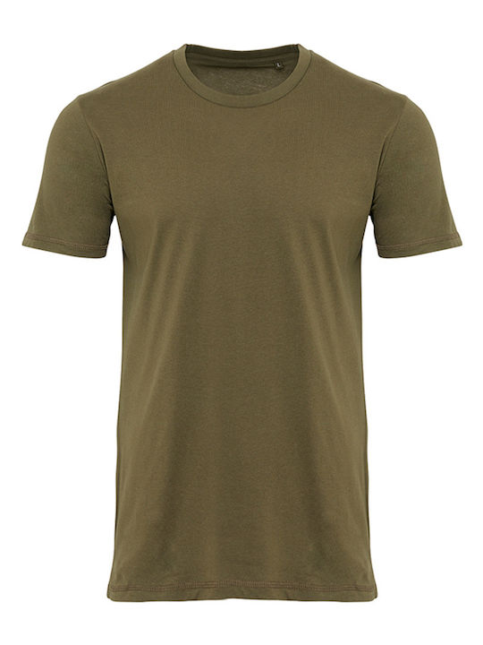 TeeShoppen Men's Short Sleeve T-shirt Khaki