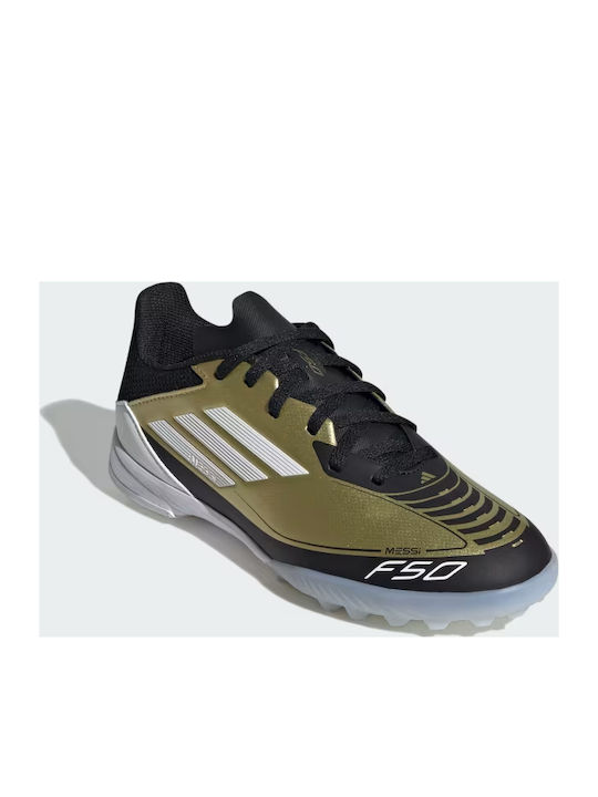 F50 League Kids Turf Soccer Shoes Gold