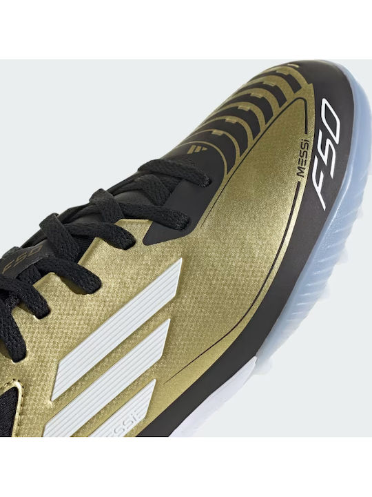 F50 League Kids Turf Soccer Shoes Gold
