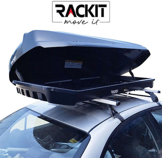 Auto Gs Car Roof Box with Double Opening and 480lt Capacity Black