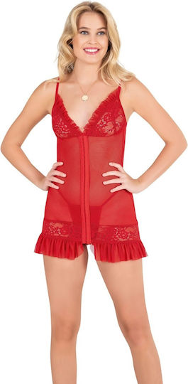 Moongirl Fire II 355 Комплект Секси бебешка нощница Red