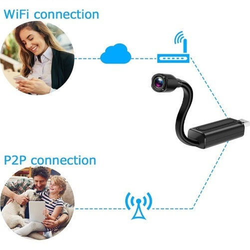 Κρυφή Κάμερα WiFi Λάμπα 1080p με Υποδοχή για Κάρτα Μνήμης