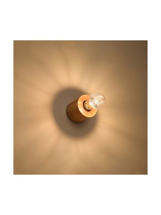 Sollux Salgado Classic Lamp Wall with Socket E27 Brown 10x13x13cm