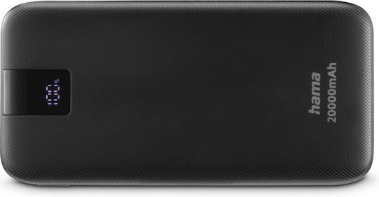 HAMA PD 20 Power Bank 20000mAh 20W με Θύρα USB-A και 2 Θύρες USB-C Γκρι