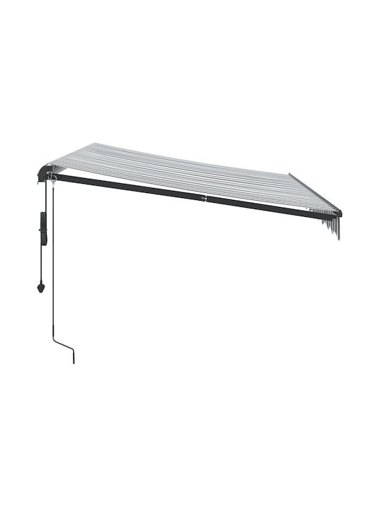 vidaXL Zelt Terrasse mit LEDs & Wind Sensor Gray 3x2.5m
