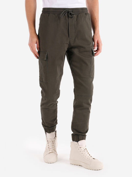 Hose in Schlanker Passform khaki