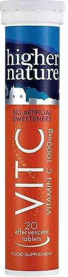 Higher Nature Everyday Essentials Vitamin C Vitamin for Immune System Boost, the Skin & Antioxidant Action 1000mg 20 eff. tabs