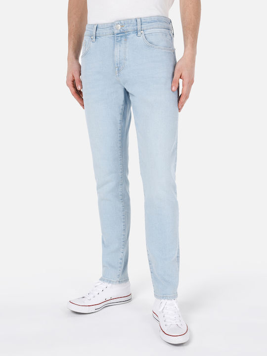 Pantaloni Jeans pentru Bărbați cu Croială Slim Blue