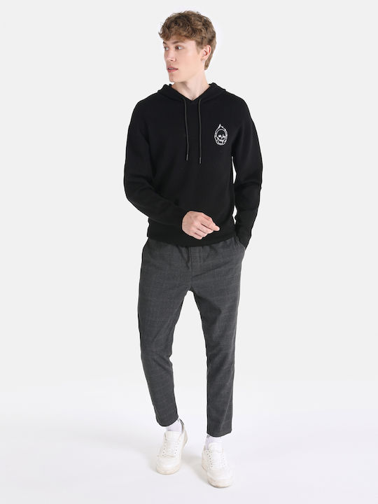 Sweatshirt with Hood Black