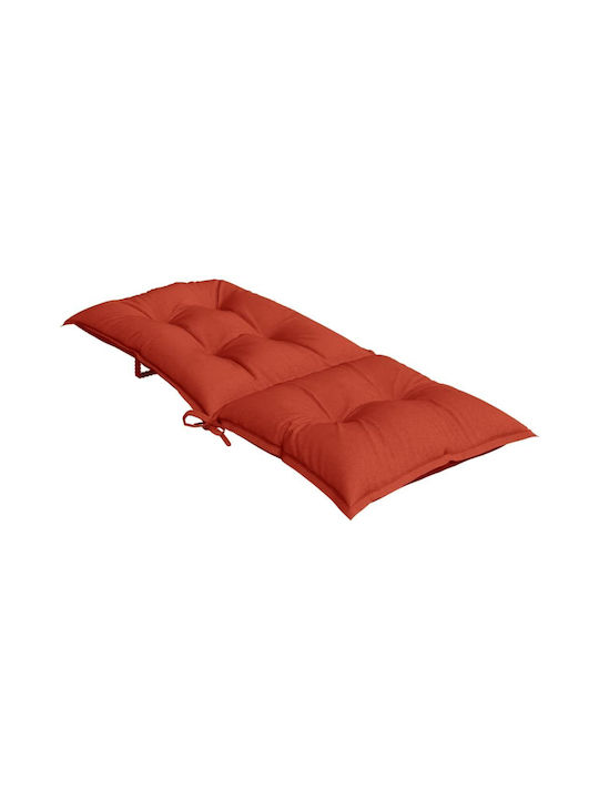 vidaXL Garden Chair Cushion with Backrest Red 2pcs 50x120cm
