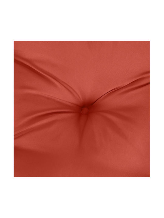 vidaXL Garden Chair Cushion with Backrest Red 2pcs 50x120cm