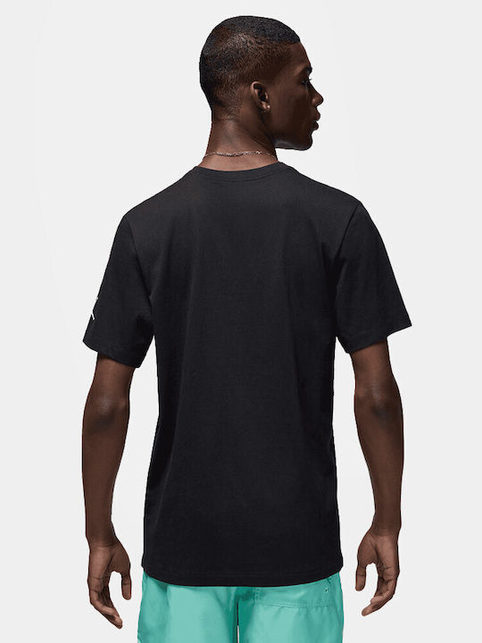 Jordan Ανδρικό T-shirt Κοντομάνικο Μαύρο