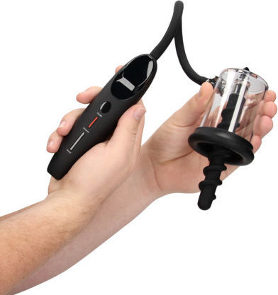 Shots Automatic Suction Pump Πρωκτική Σφήνα Μαύρη
