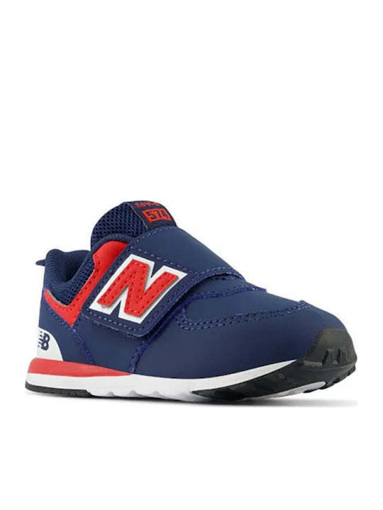 574 Infant Kids Sneakers with Scratch Blue