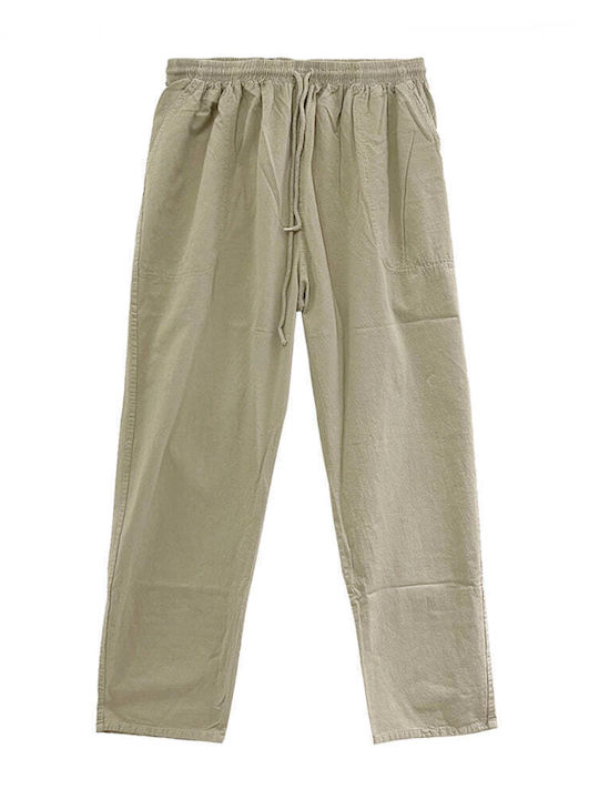 Ustyle Men's Trousers Khaki