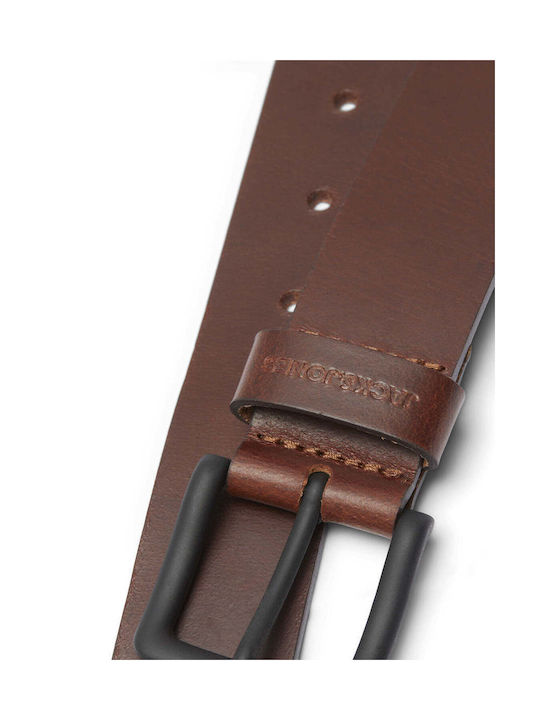 Jack & Jones Men's Leather Belt Brown