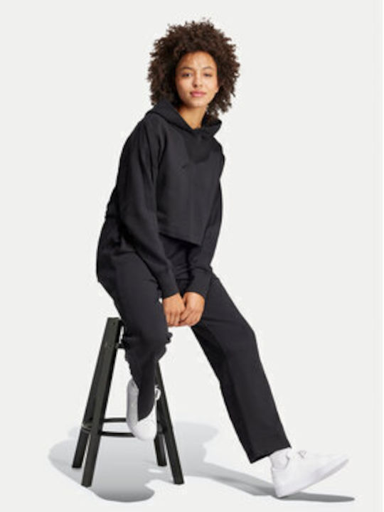 Adidas All Szn French Terry 3-stripes Women's Sweatpants BLACK