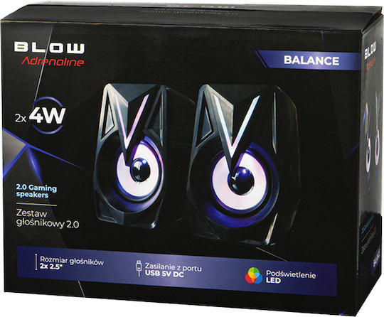 Blow 2.0 Speakers 8W Black
