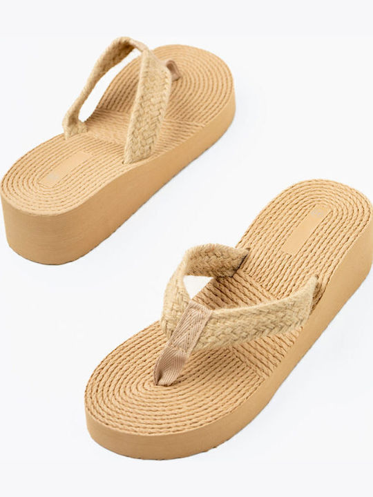 Beige Knitted Sandals