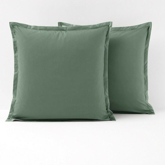 La Redoute Interieurs Față De Pernă Din 100% Bumbac Verde 63x63cm