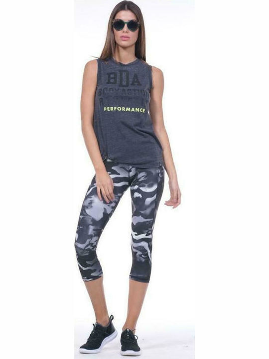 Women's Capri Legging Grey