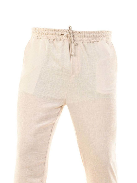 Senior Men's Trousers Elastic Beige