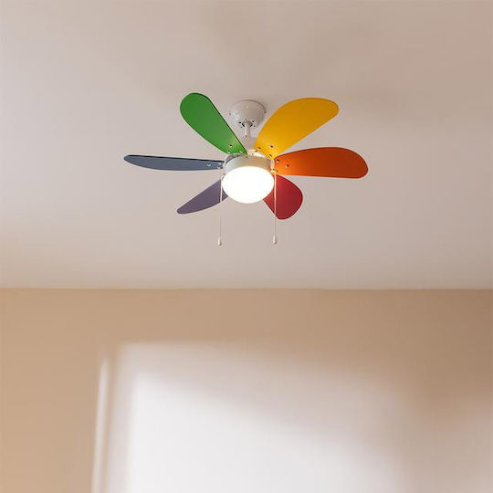 Cecotec EnergySilence Aero 360 Ανεμιστήρας Οροφής 91.5cm με Φως ColorFull